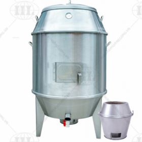 Lò quay vịt inox bằng than 90