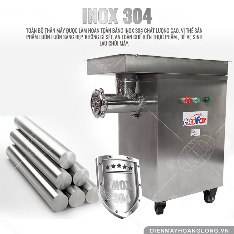 Chất liệu Inox máy xay thịt MK32